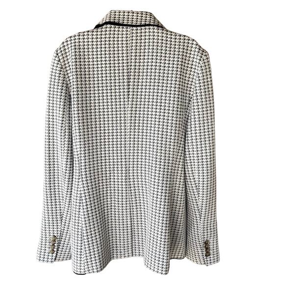 Ann Taylor The Tall Hutton Blazer Houndstooth Knit Stretch Workwear 12 NWT - Picture 5 of 7